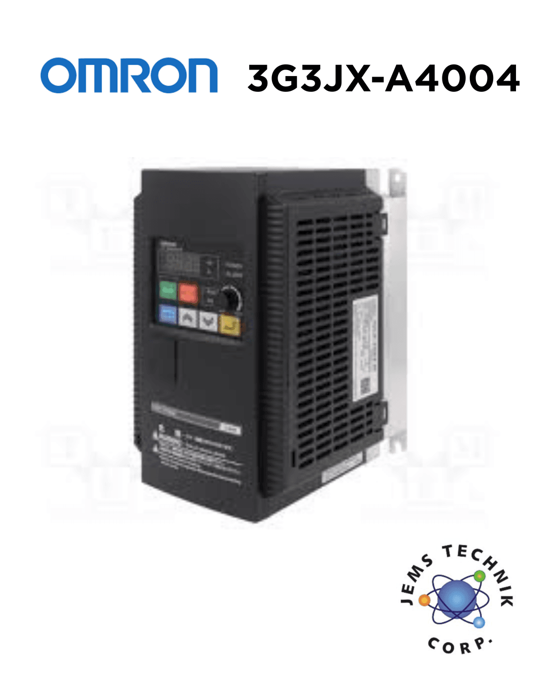OMRON 3G3JX-A4004 Compact Inverter 0.4kW | 3-Phase 400V VFD Motor Drive