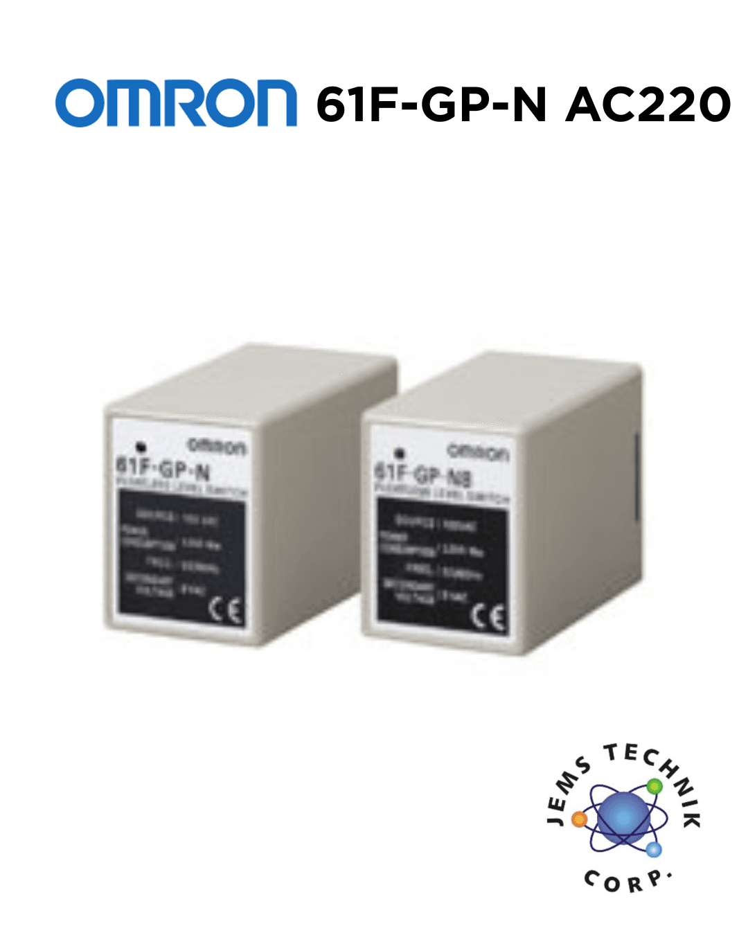 OMRON 61F-GP-N AC220 Floatless Level Controller | Water Tank Level Relay 220V Industrial