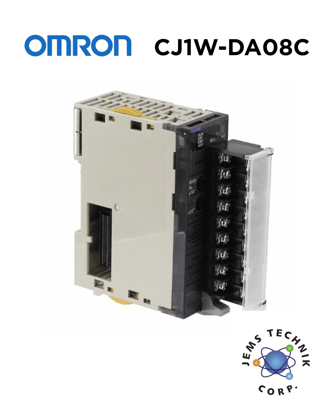 OMRON CJ1W-DA08C Analog Output Unit | PLC Module Industrial Automation