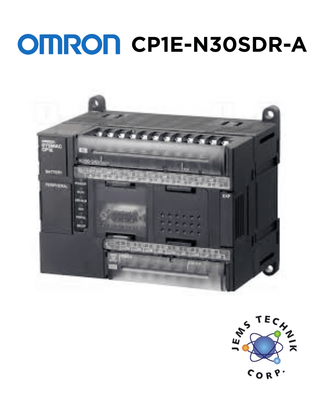 OMRON CP1E-N30SDR-A PLC 30 I/O Relay Output | Industrial Automation Controller