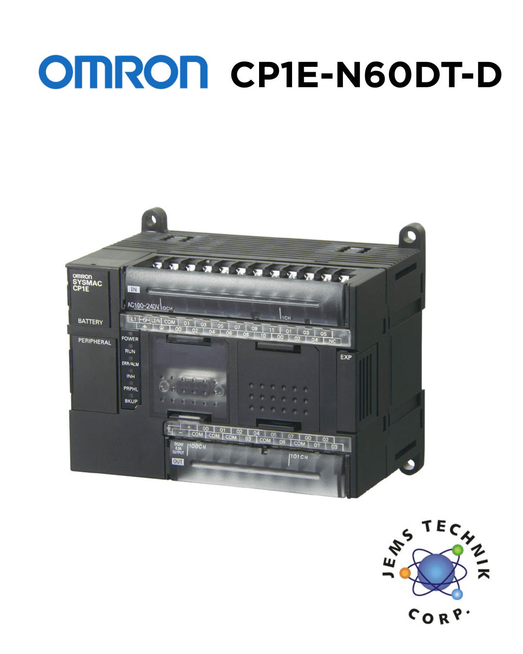 OMRON CP1E-N60DT-D PLC 60 I/O Controller | Industrial Automation PLC