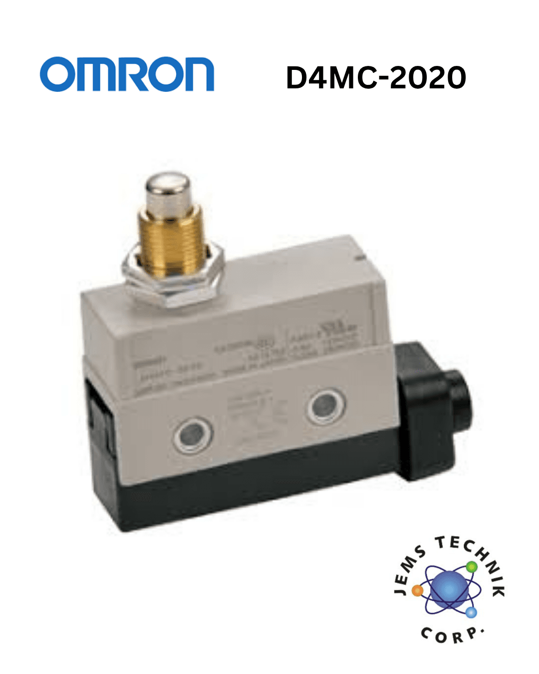 OMRON D4MC-2020 Limit Switch | Cross Roller Plunger Industrial Position Detection