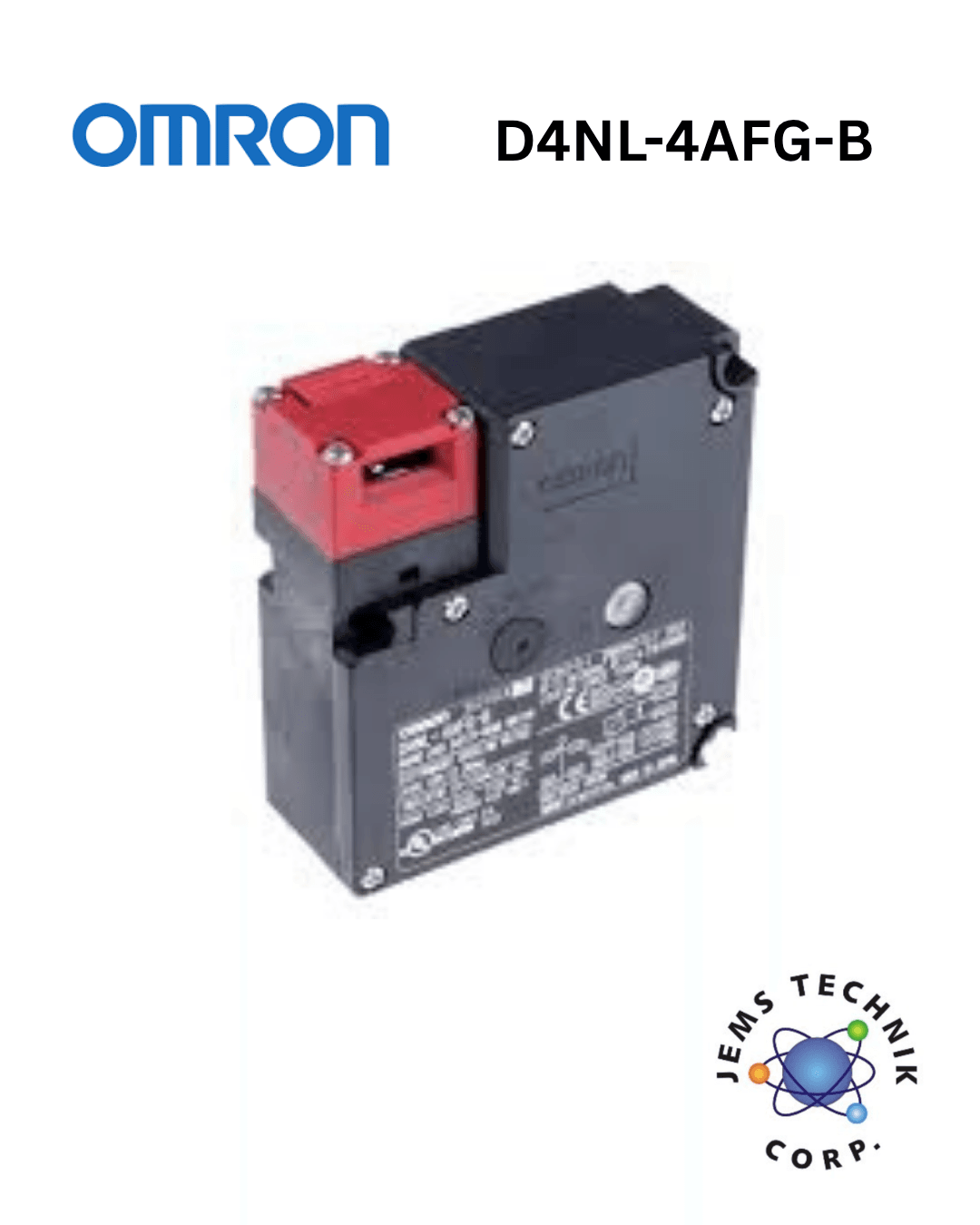 OMRON D4NL-4AFG-B Safety Door Lock Switch | Electromagnetic Guard Lock Industrial
