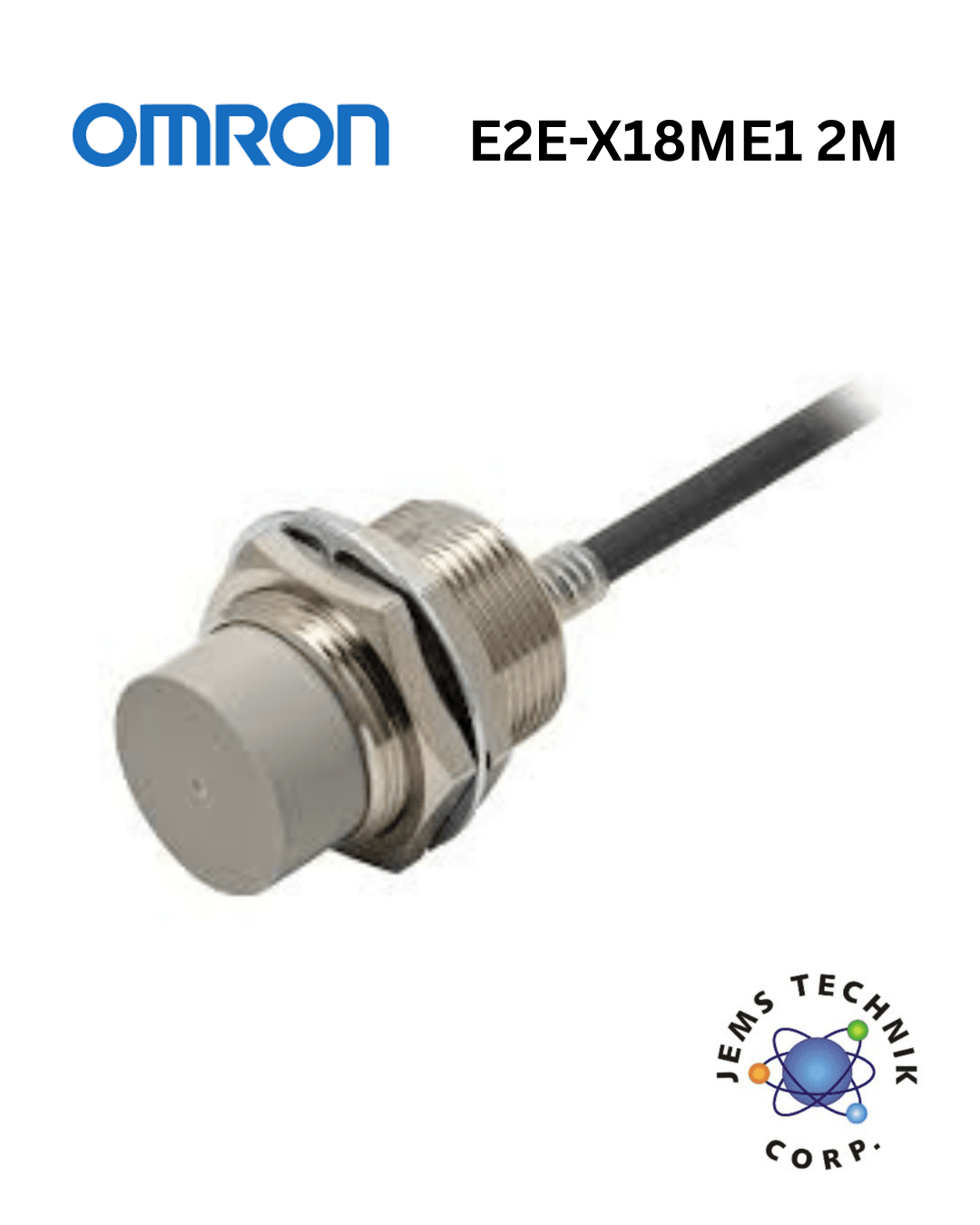 OMRON E2E-X18ME1 Inductive Proximity Sensor | M30 18mm NPN 2M Cable Industrial
