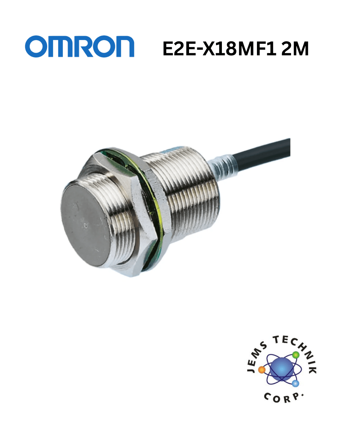 OMRON E2E-X18MF1 Inductive Proximity Sensor | M30 18mm NPN 2M Cable Industrial