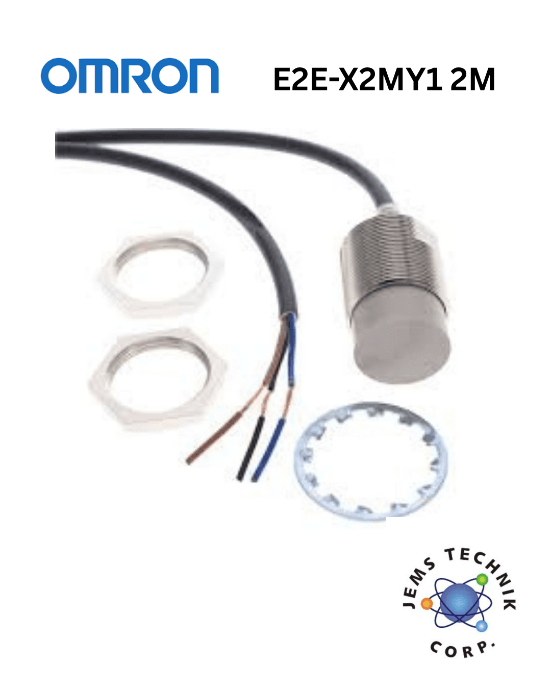 OMRON E2E-X2MY1 Inductive Proximity Sensor | M12 2mm PNP 2M Cable Industrial