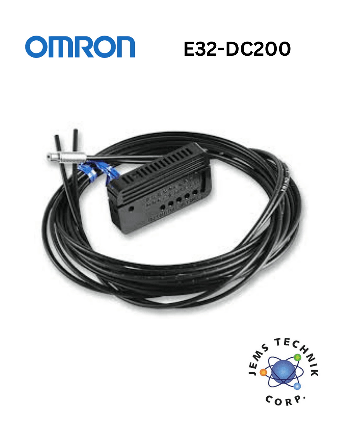 OMRON E32-DC200 Fiber Optic Sensor Head | Diffuse Coaxial Type Industrial Detection