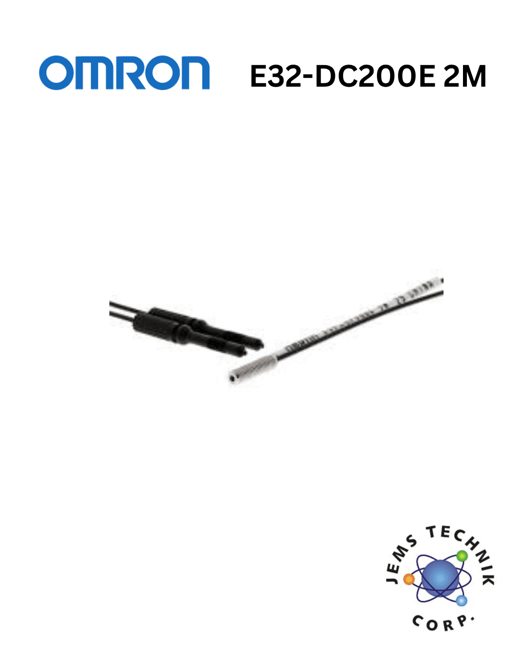 OMRON E32-DC200E Fiber Optic Sensor Head | Diffuse Coaxial Type Industrial Detection