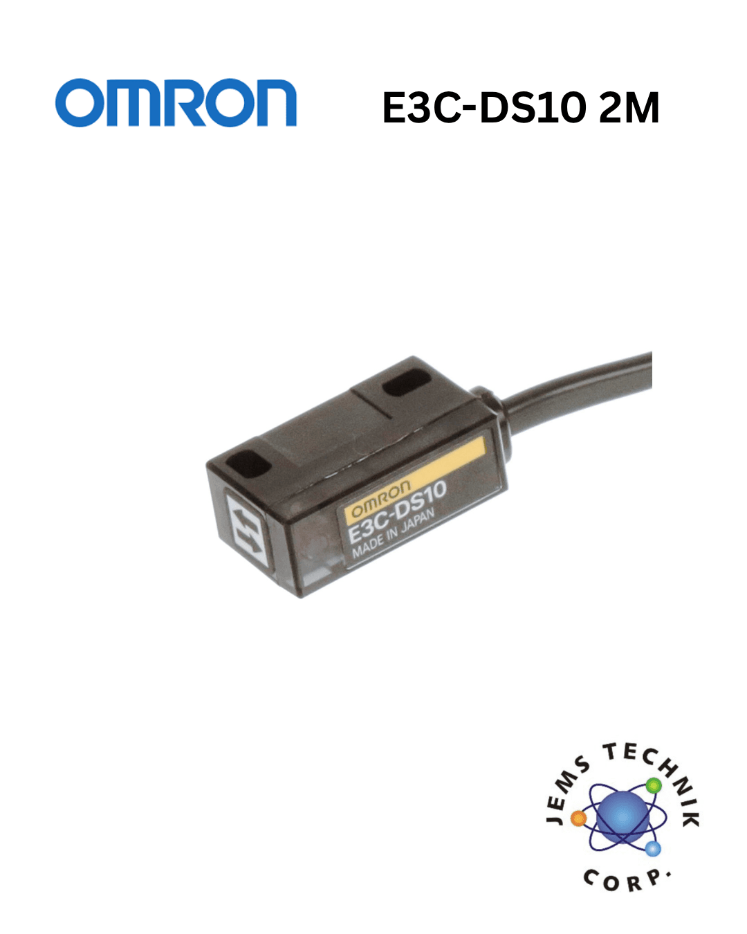 OMRON E3C-DS10 Separate Amplifier Photoelectric Sensor | Diffuse Reflective 2M