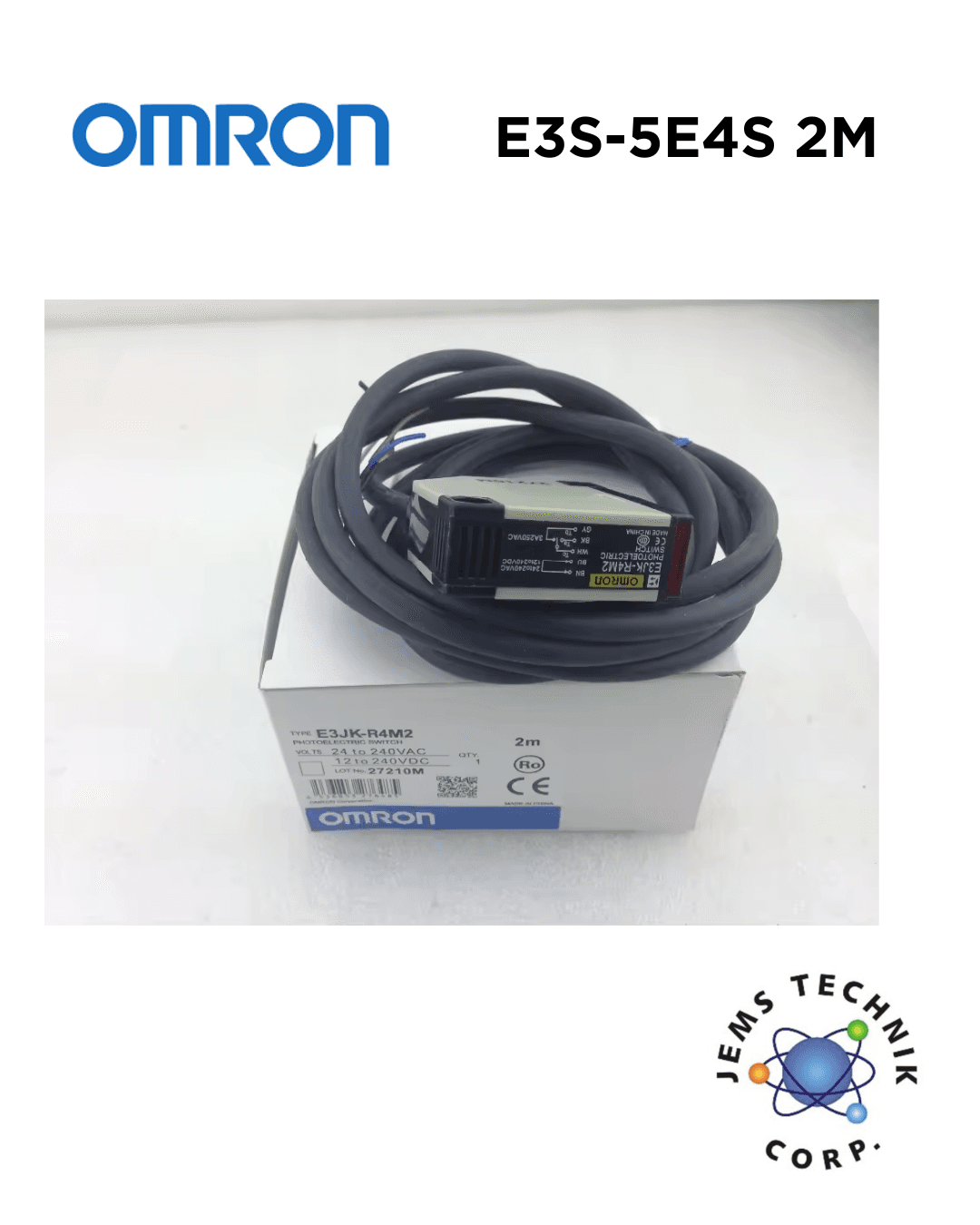 OMRON E3S-5E4S Photoelectric Sensor | Through-beam Compact Industrial 2M