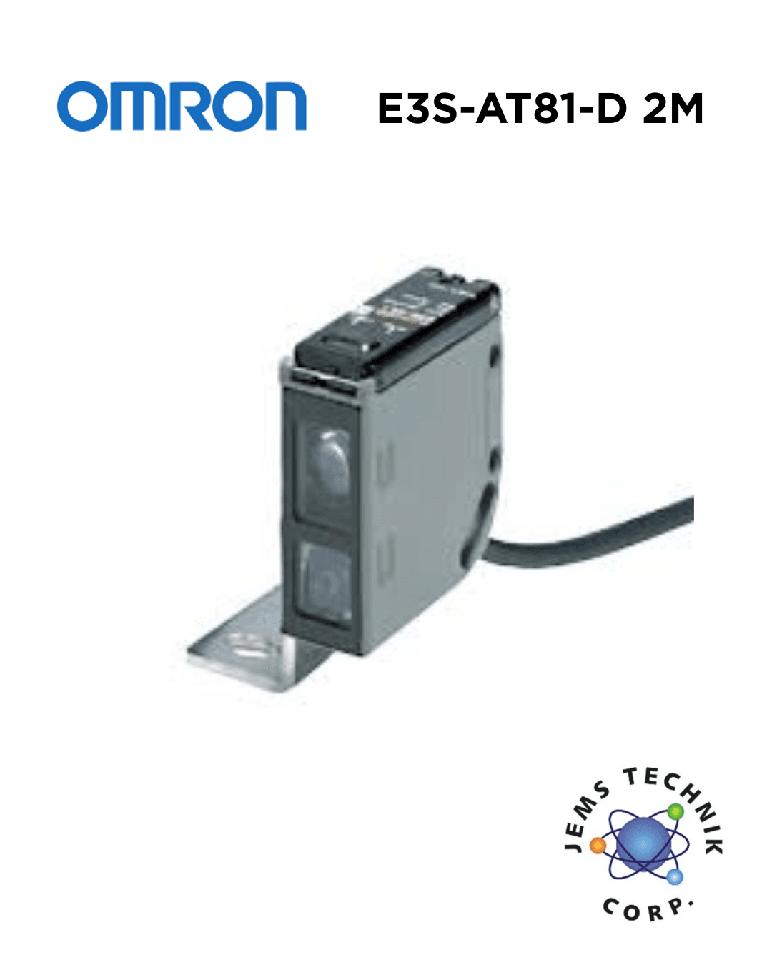 OMRON E3S-AT81-D Photoelectric Sensor | Through-beam Compact Industrial 2M
