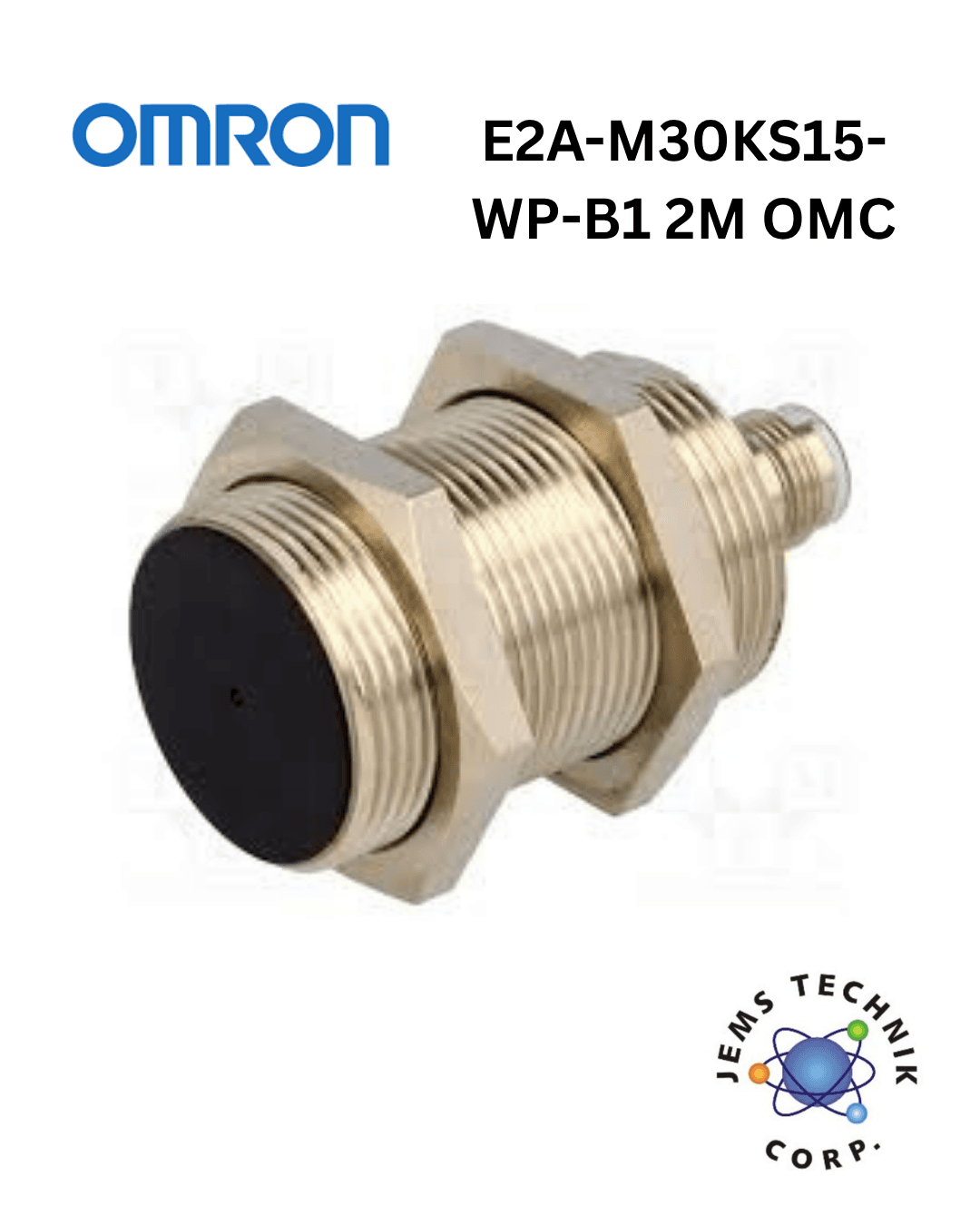 OMRON E2A-M30KS15-WP-B1 Inductive Proximity Sensor | M30 15mm NPN NO 2M Cable
