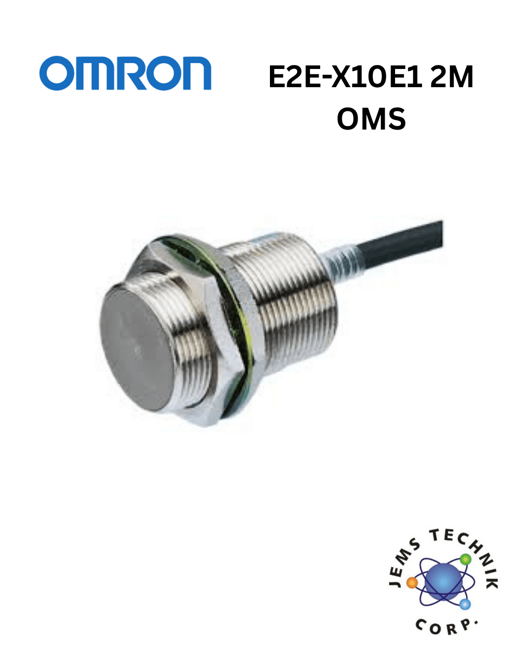 OMRON E2E-X10E1 Inductive Proximity Sensor | M30 10mm NPN 2M Cable Industrial