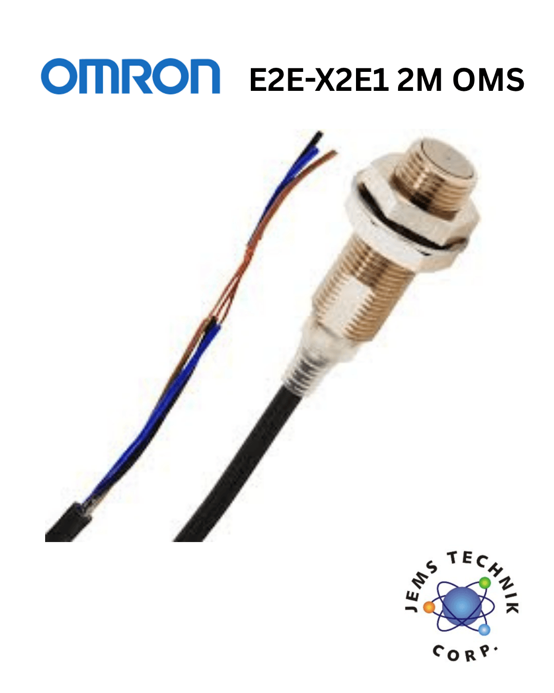OMRON E2E-X2E1 Inductive Proximity Sensor | M12 2mm NPN 2M Cable Industrial