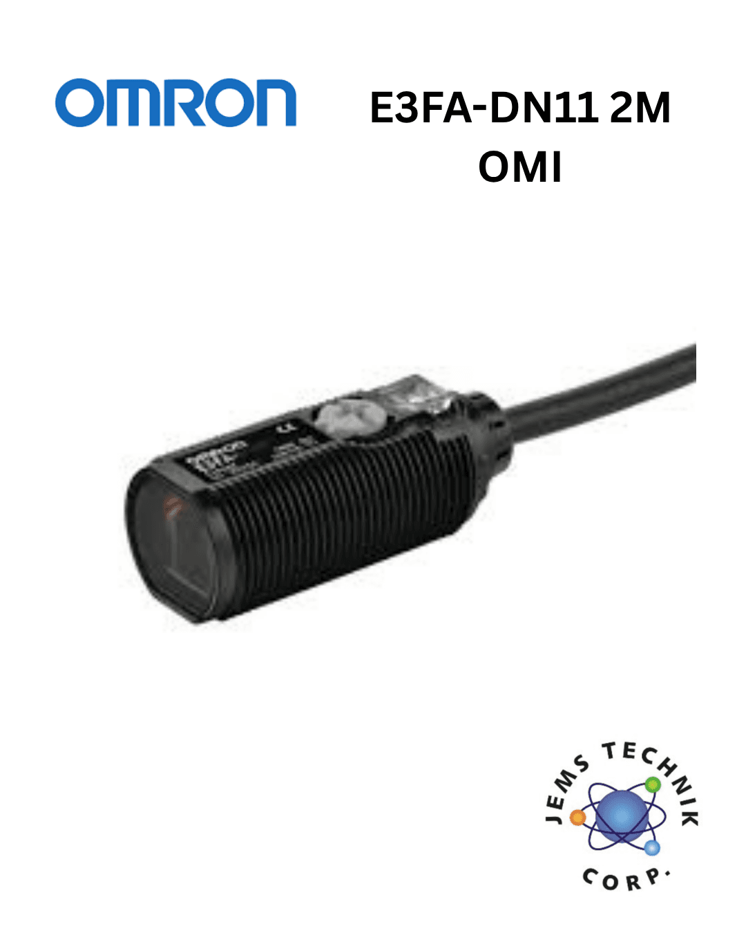 OMRON E3FA-DN11 Cylindrical Photoelectric Sensor | Diffuse Reflective NPN M18 Industrial