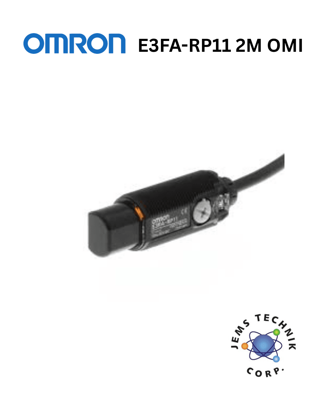 OMRON E3FA-RP11 Cylindrical Photoelectric Sensor | Retro-reflective PNP M18 Industrial