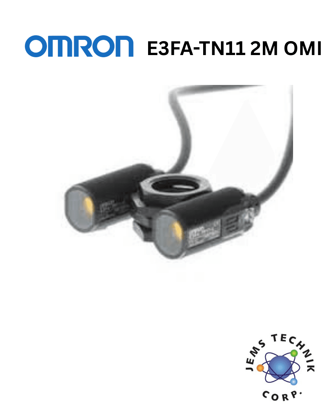 OMRON E3FA-TN11 Cylindrical Photoelectric Sensor | Through-beam NPN M18 Industrial