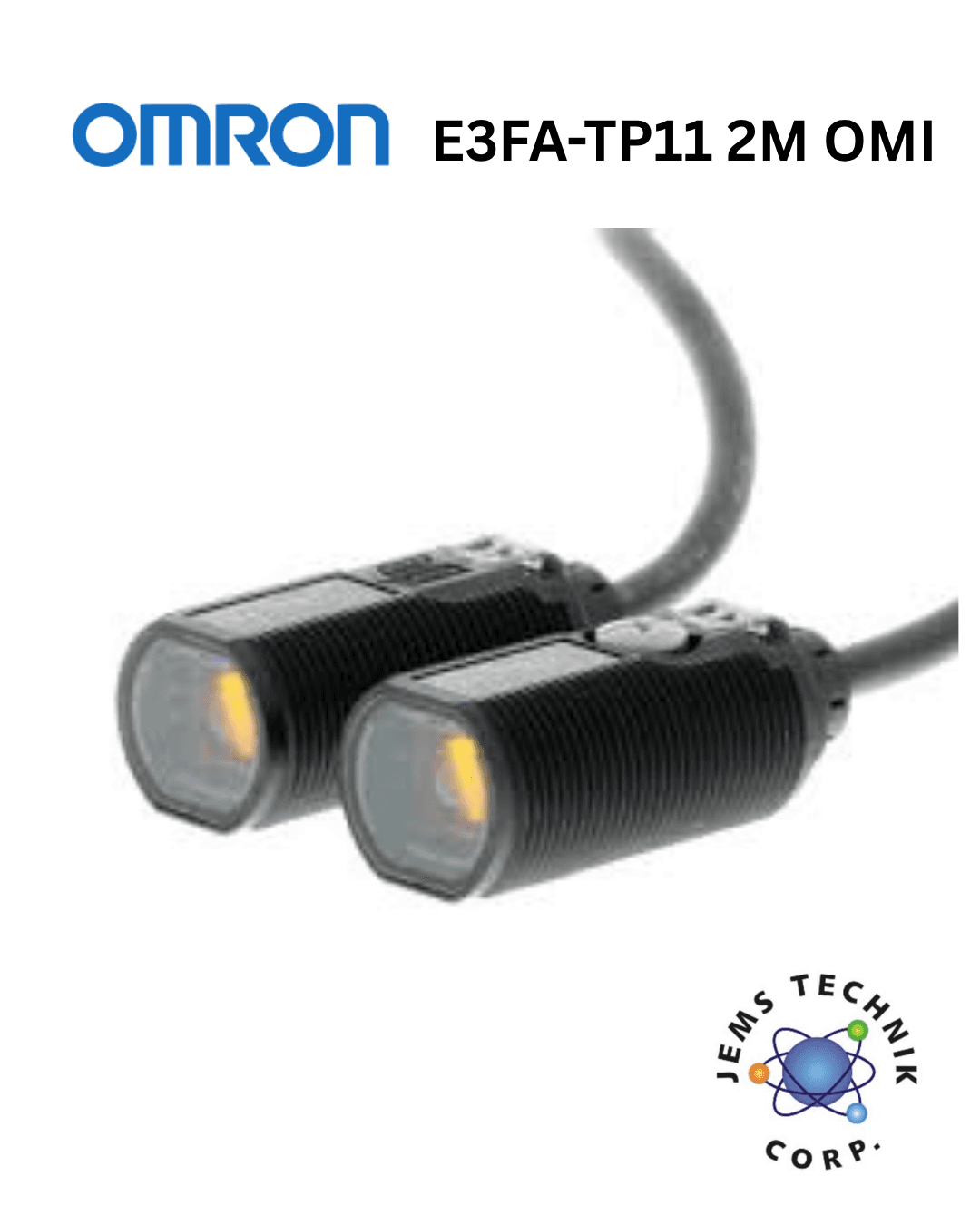 OMRON E3FA-TP11 Cylindrical Photoelectric Sensor | Through-beam PNP M18 Industrial