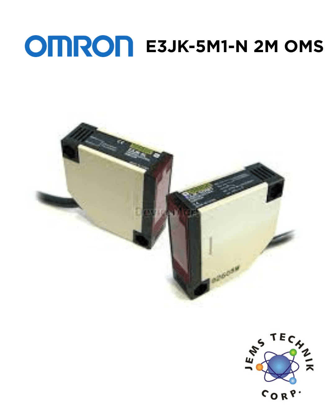 OMRON E3JK-5M1-N Photoelectric Sensor | Retro-reflective NPN Built-in Amplifier