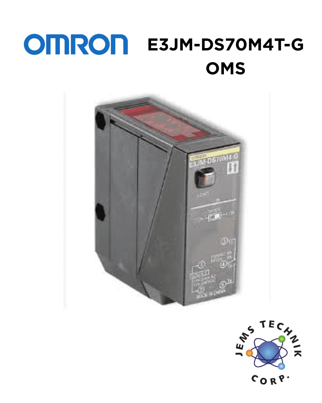 OMRON E3JM-DS70M4T-G Photoelectric Sensor | Diffuse Reflective Built-in Amplifier Industrial