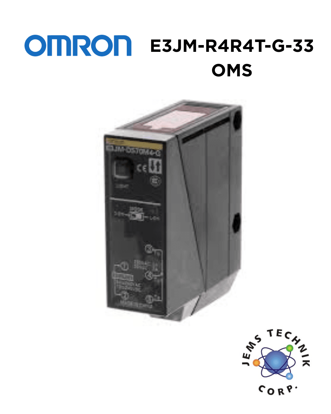 OMRON E3JM-R4R4T-G-33 Photoelectric Sensor | Retro-reflective Built-in Amplifier Industrial